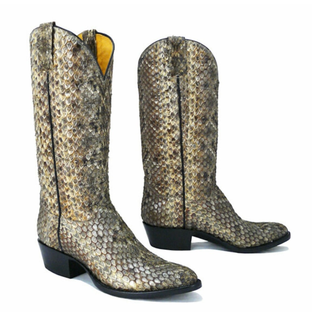 Caboots: Rattlesnake Top and Bottom Cowboy Boots